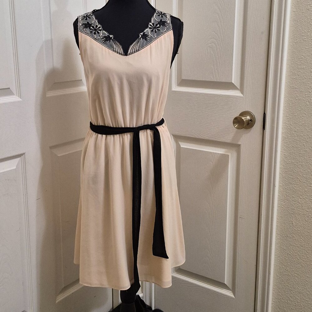 Buttons Mini Silhouette Dress